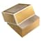 Gold Treat Boxes with White Trim By Celebrate It®